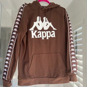 Kappa young men’s brown hoodie